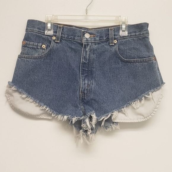 Vintage 550 Cut Off Denim Shorts - Picture 1 of 11
